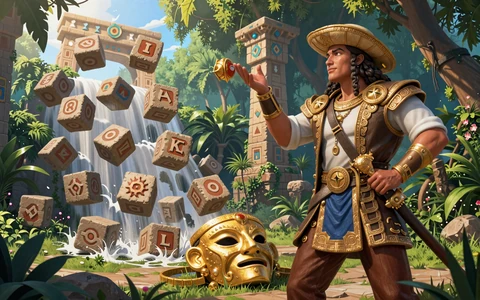 Gonzo Quest Megaways NetEnt Slot mit Konquistador im Aztekentempel