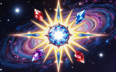 Starburst NetEnt Slot mit leuchtenden Weltraum-Edelsteinen